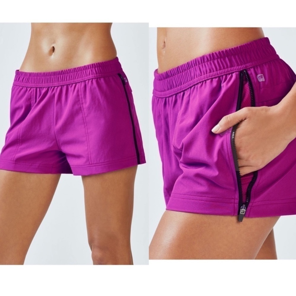 Fabletics Purple Running Shorts‎ Size Large ✨